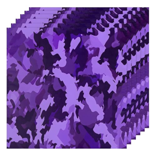 Servilletas de Tela Camuflaje Set x6 50.5x50.5 cm miniatura 1