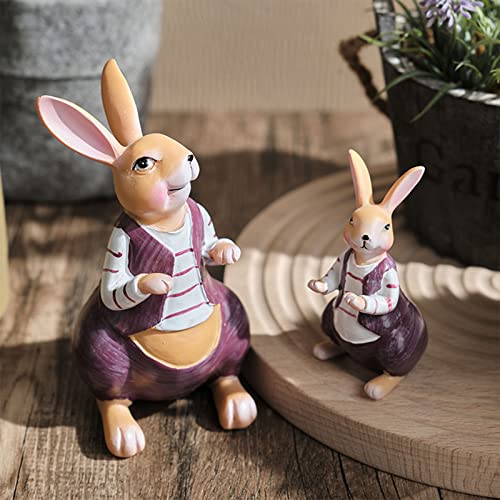 Figurine Pâques résine incassable WUURAA statue décoration table durable