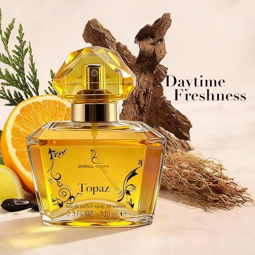 Image of AFLUXE Topaz, Perfume for Women, Long Lasting EDP, Feminine Scent, Delicate Fragrances for Women, Day to Night Wear, 3.4 Fl Oz