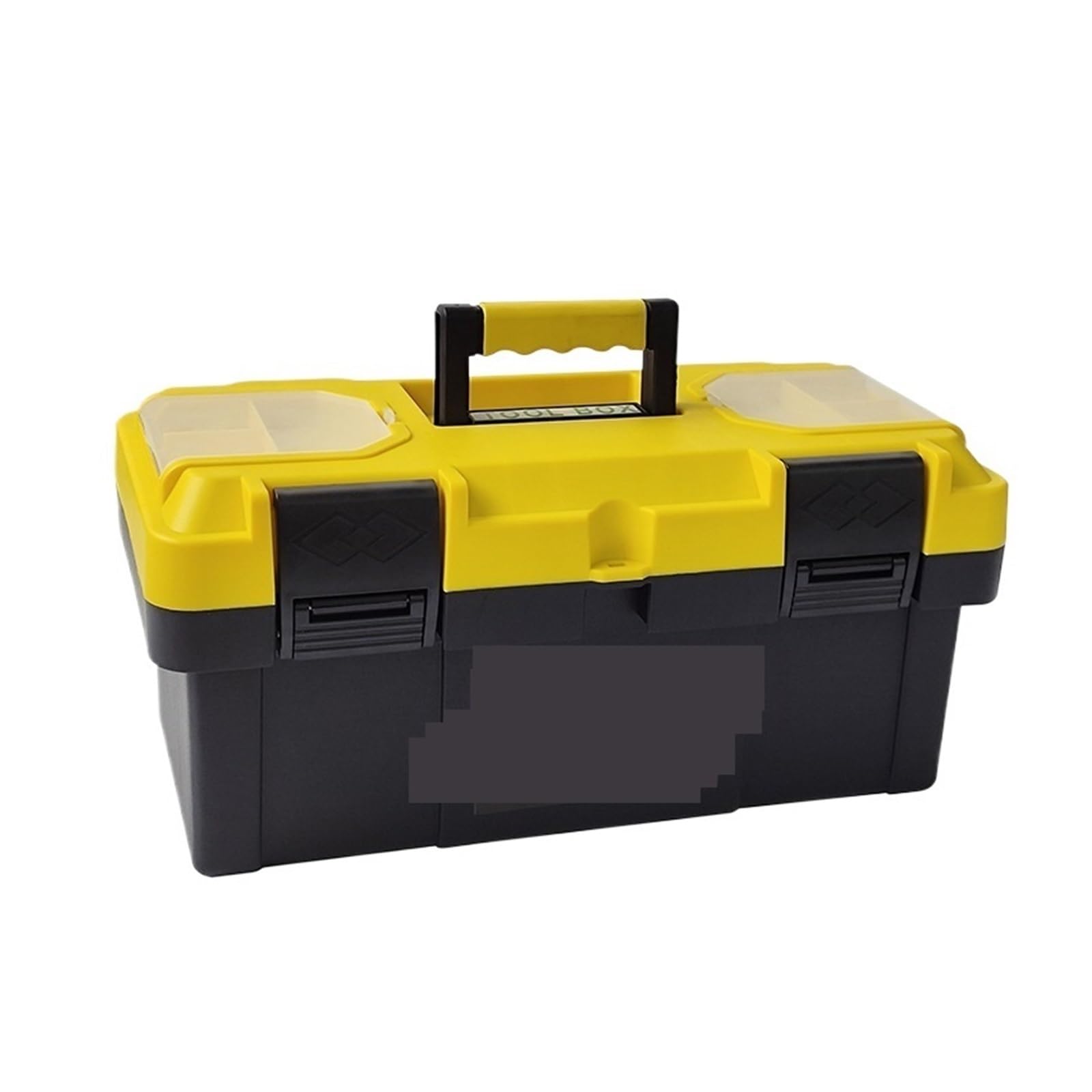 Cassetta Attrezzi Vuota Cassetta degli attrezzi da 12/14/19/23 pollici, valigetta in plastica spessa for falegnami, cassetta a doppio strato(14inch)