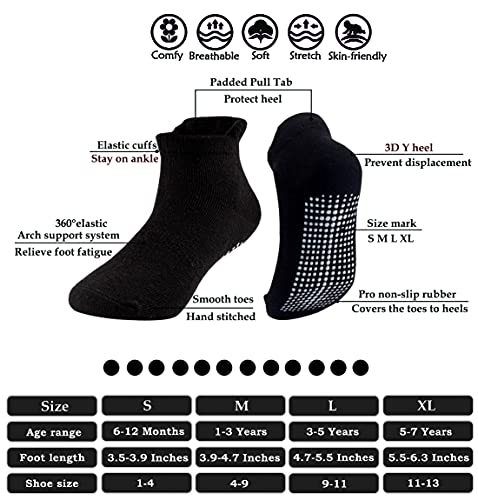 Dicry Toddler Non-Slip Ankle Socks Baby Anti-skid Grips Socks for Infant Kids2