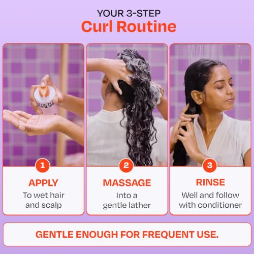 Image of MANETAIN Moisturising Shampoo 100ml for Curly, Dry & Frizzy Hair | Sulphate & Paraben Free | Hydrates & Strengthens with Baobab Protein, Seaweed & Marshmallow Extract | CG-Friendly, Gentle Cleanser for Soft, Defined Curls