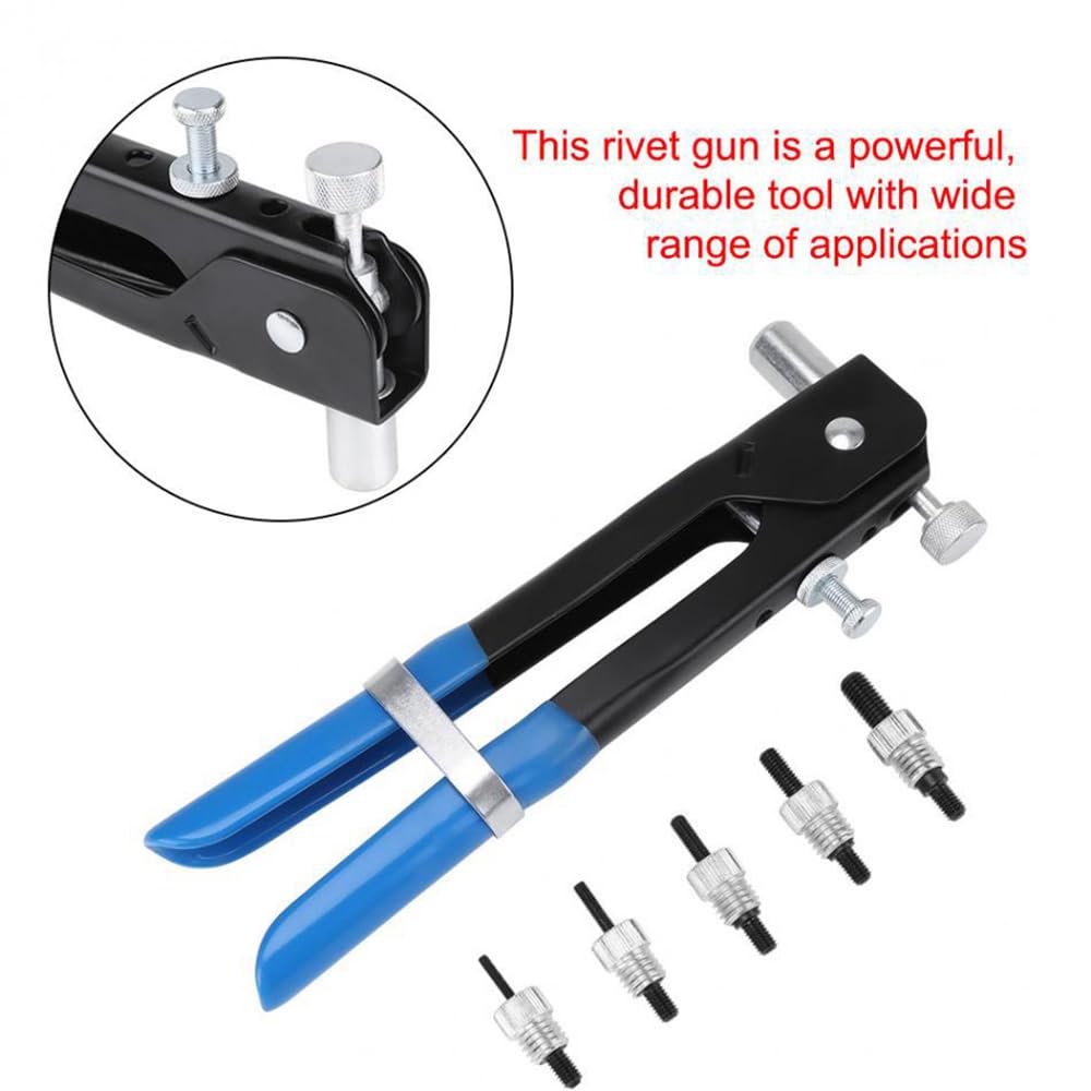 86-teiliges Nietmuttern-Set, M3/M4/M5/M6/M8, robuste Blindnietmuttern, Dorn, Nietzange mit Koffer für die Reparatur von Blindnieten
