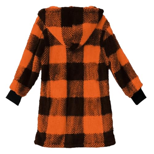 Womens Oversized Sherpa Jacket Fuzzy Fleece Bed Jackets Zip Up Long Hoodies Thick Soft Warm Winter Teddy Bear Coats4