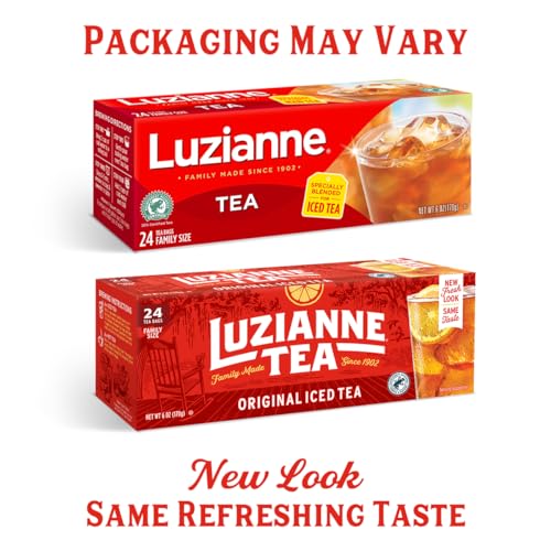 Image of Luzianne Specially Blended Iced Tea Bags, 24 Count (Pack of 4)