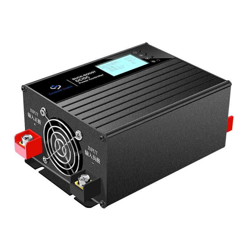 Xijia 12 V/24 V DC zu DC Ladegerät, Max 60 A Buck-Boost Power Controller, kompatibel mit LiFePO4-, Blei-Säure- und NMC-Batterien, für Wohnmobile und LKWs Backup-Batterieladung