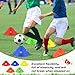 ShinyRelief Jumbo Disc Cones Jumbo Soccer Cones with Mesh Bag Giant Large Agility for Soccer Training Adult Sports(Multicolor,20 Pieces)