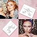 SAOROPEB Face Gems - 6 Sets Mermaid Face Jewels Temporary Tattoo Stickers Acrylic Crystal Glitter Stickers Waterproof Eye Gems Stick On Rainbow Tears Rhinestone for Party, Rave Festival