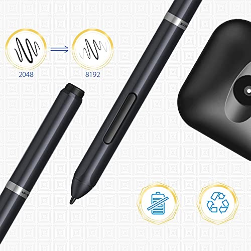 Tableta gráfica digital para dibujo, 8192 niveles de sensibilidad a la presión, soporte de inclinación de 60°, área activa de 10 x 6,25 pulgadas, compatible con Windows, macOS y dispositivos Android miniatura 5