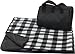 CozyCoverz Outdoor Rainproof & Windproof Stadium Blanket/Picnic Blanket 50" x 60" (Black/White Buffalo)