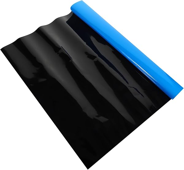水槽の背景ステッカー 50×82cm 青 単色風景デザイン 合成素材製 飾りやすく取り外し簡単 水槽やガラス面に最適な装飾用背景シール - 1