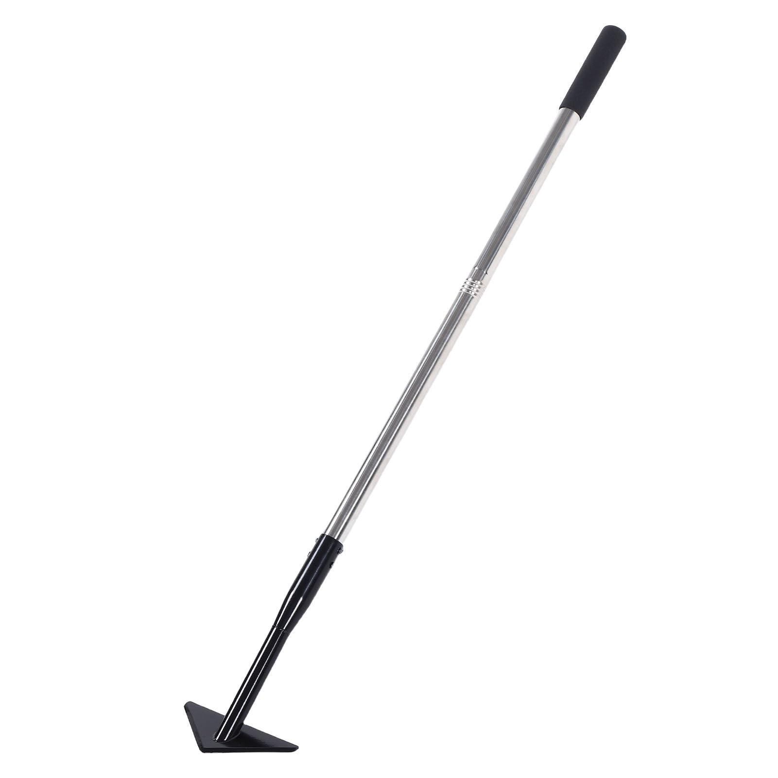 Azada de Deshierbe Triangular Azada de Jardín Triangular de Acero Al Carbono con Ajustable de Acero Inoxidable Cabeza Afilada para Desmalezar Cultivar Plantar Herramienta