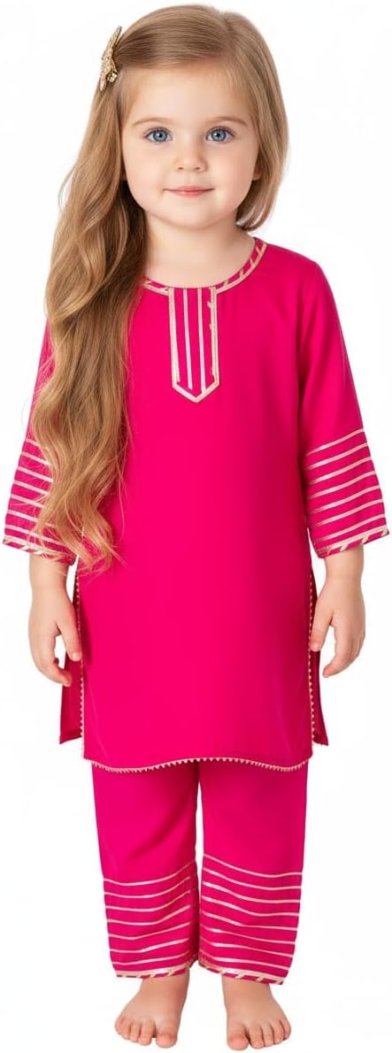 Chandrakala Kids kurti pant set for Girls (KG107-P)