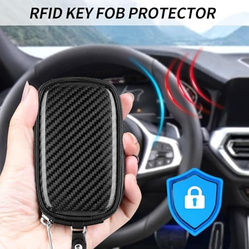 T-carbon Faraday Bag for Car Key Signal Blocking Pouch - 4