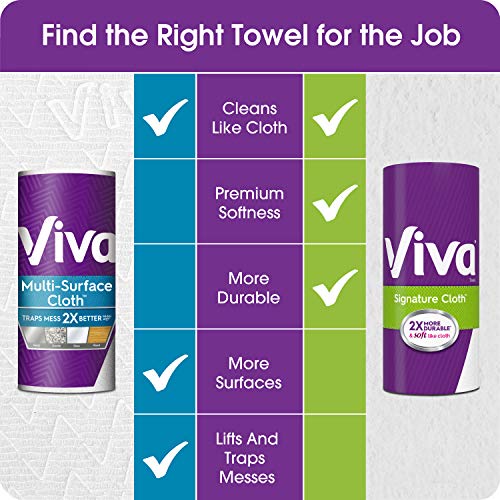 Image of Viva Signature Cloth Choose-A-Sheet Paper Towels, Soft & Strong Paper Towels for Ultimate Clean, White, 6 Big Rolls (Equal to 9 Regular Rolls)
