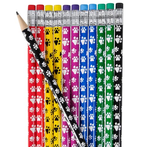 Lápices Paw Print Pack de 12 Rhode Island Novelty miniatura 4