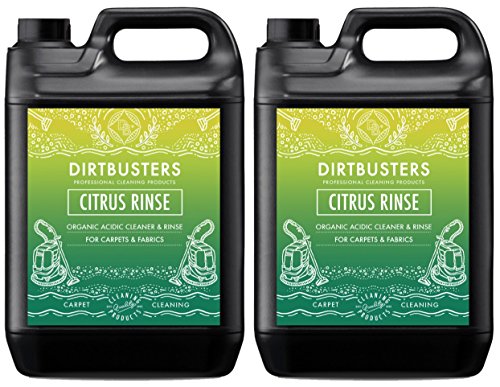 Dirtbusters Shampooing acide aux agrumes pour moquette et tapisseries, utilisé par les professionnels du nettoyage pour nettoyer en toute sécurit&eacute