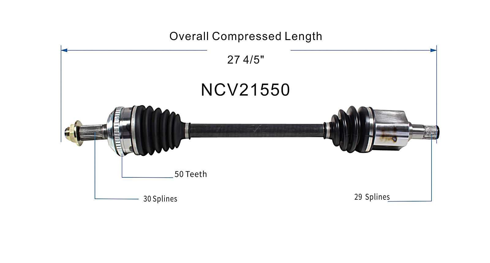 Amazon.com: GSP NCV21550 CV Axle Shaft Assembly - Left Front