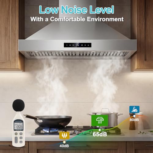 Image of 48 inch Outdoor Wall Mount Range Hood, 1600 CFM Stove Vent Hood