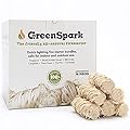 GreenSpark Firestarters 70 Pcs Natural Fire Starter for Grill, Smoker, Pizza Oven, BBQ, Wooden & Pellet Stove, Fire Pit, Long Burn, Waterproof, All Weather Fire Starters Safe for Indoor/Outdoor Use
