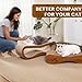 Cat Scratcher 2 in 1 Scratchers for Indoor Cats Scratching Board Cardboard, Horizontal Corrugated Scratch Pad for Cats as Beds & Furniture Reversible Sofa Scratch