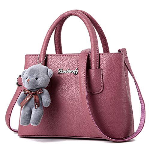 Weishazi Bolso de piel para mujer con diseño de oso Rp