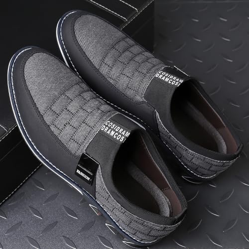 Image of COSIDRAM Mens Casual Dress Shoes Business Office Comfort Walking Sneakers | Exquisite quilted stitching upper, lightweight flexible build, suitable for everyday wear and casual outings