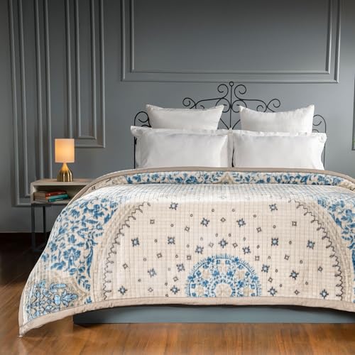 Image of MYTRIDENT Blanket for Winter Double Size, Classic Tranquil Touch Collection, 4 Kg Blanket Double - Allure