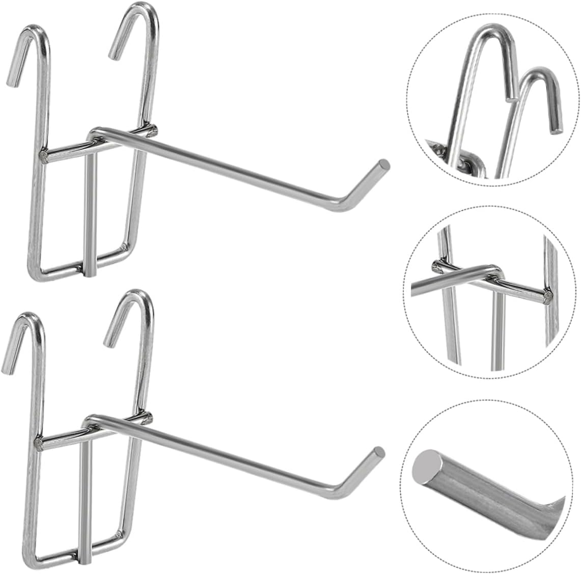 40pcs Wall Hooks Iron Material Garage Organizer Retail Display Hooks Hangers for Shop Storage