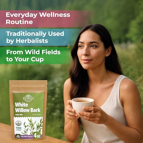 Image of 4 oz. White Willow Bark Tea Herbal (Salix Alba) - 113g White Willow Bark Herb Tea Corteza De Sauce
