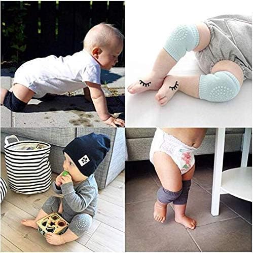 EXPORTTANZA Pair Baby Knee And Elbow Pad Baby Crawling Elbow Pad Baby Leg Warmer Baby Kneecap (Multi Color) Pack Of 2 2