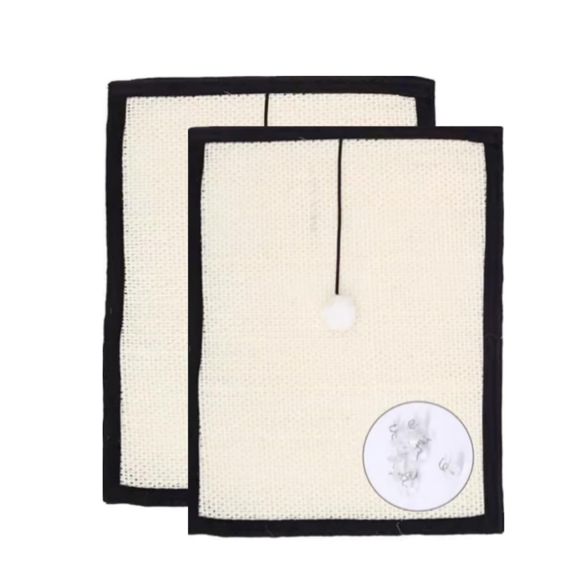 Natural Sisal Cat Scratching Pad & Furniture Protectors - Cat Scratcher Mat for Sofa, Couch, Chair & Wall Carpets