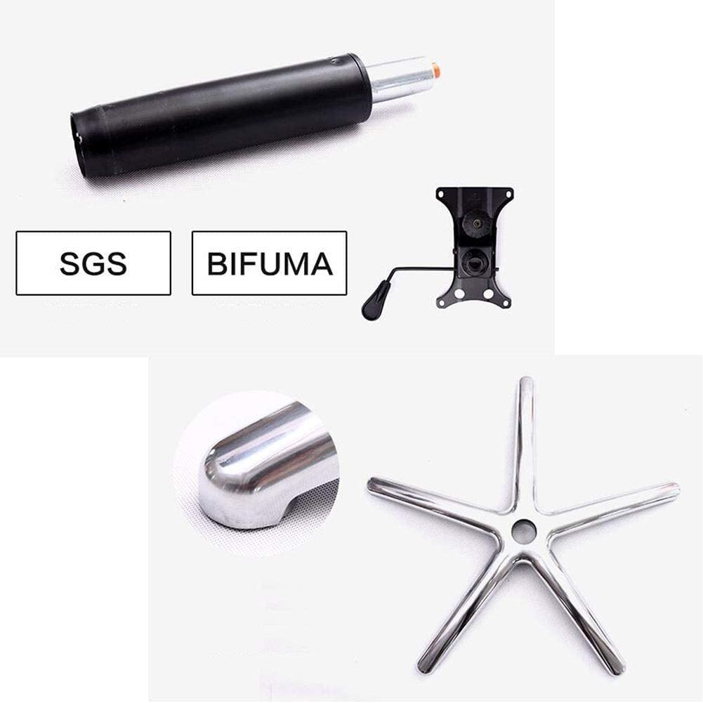 Krzesło ergonomiczne krzesło obrotowe krzesło komputerowe krzesło biurowe PU tapicerowane krzesło biurowe krzesło biurowe zagłówek fotel do gry krzesło (Color : Black)