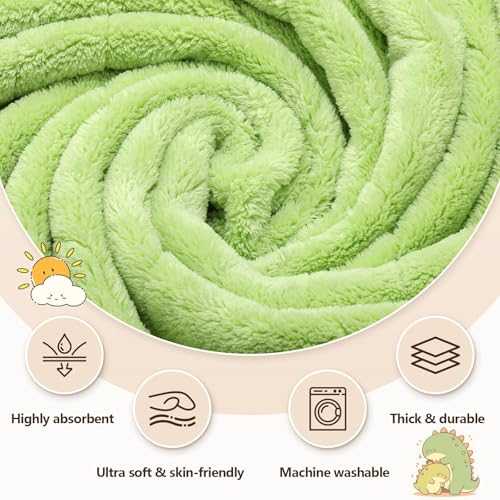 Image of OFUSUY 6 PCS Baby Bath Towels for Infants Toddlers, Thick 3 PCS Animal Hooded Baby Towels & 3 PCS Washcloths Set, Soft & Ultra Absorbent Newborn Bath Cute Essential Gifts for Boys & Girls