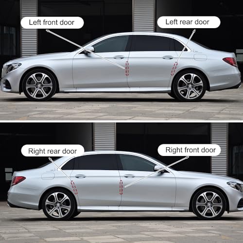 4 Stück Kantenschutz Autotür (21.5 X 2 cm), Nachts Reflektierend Auto Türkantenschutz, Kratzfest Türkantenschutz Aufkleber, Autotür Ecke Anti-Scratch Abdeckung Passend für die Meisten Autos