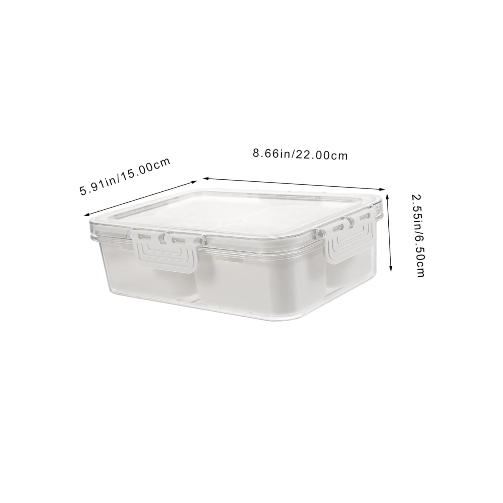 Cabilock 2 Stück Gewürzverpackungs Aufbewahrungsbox Wiederverwendbar Party Tablett Salz Und Gewürzbehälter Fach Gewürzbehälter Reisetablett Wurstbrett Tragbares Snack Und