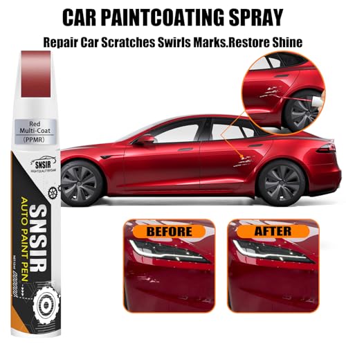 Image of Car Touch up Paint(Red Multi-Coat(PPMR)) Compatible with Tesla Model Y /3 /X /S, Car Paint Pen Scratch Repair Two-In-One Touch Up Paint, Premium Car Scratch Remover for Deep Scratches