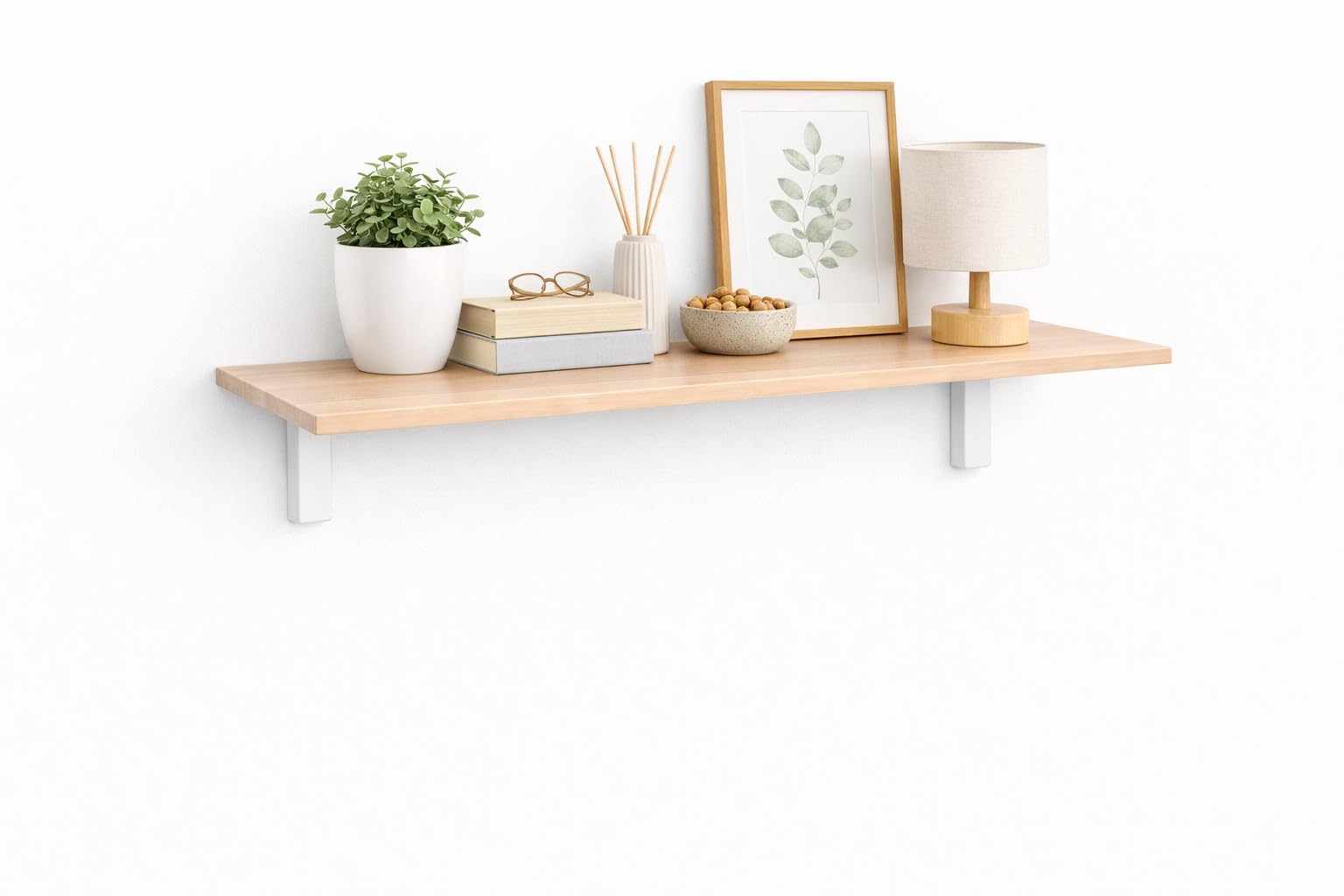 Calandrelli Estante de Pared 90x40 cm con Soportes Roble