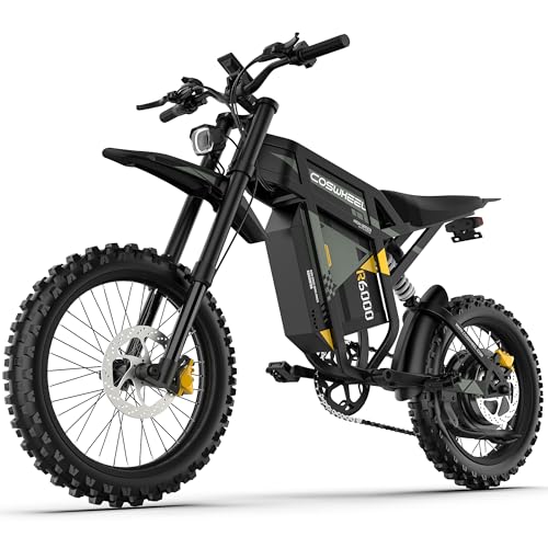 COSWHEEL Electric Dirt Bike for Adults, 7000W Peak Motor Electric Motorcycle, 60V 30Ah Battery, up...