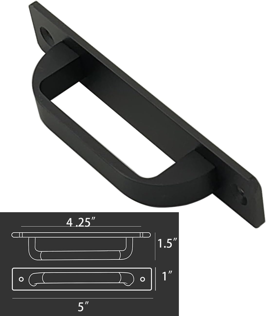 30個パック 4 1/4インチ 108mm フラット ブラック キャビネットハンドル アルミニウム キャビネット取っ手 引き出し取っ