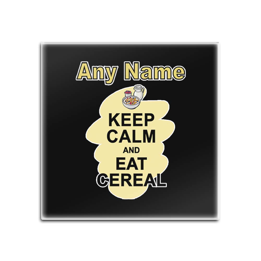 Sous-verres carrés en verre personnalisables Keep Calm, lot de 4 tapis de table pour fête et cuisine