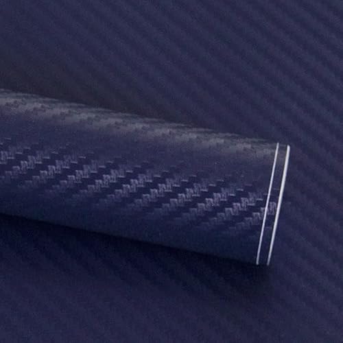 3D Carbon Fiber Vinyl Sticker for Car (UTTASU Blue Dark) 3D Carbon Fiber Vinyl Sticker for Car (UTTASU Blue Dark)