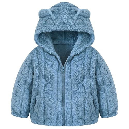 Image of Toddler Fleece Jacket Girls Warm Coats Winter Outerwear 2-6 Years