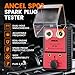 ANCEL SP02 Spark Plug Tester Automotive Engine Ignition Coil Tester Dual Holes 0 to 6000RPM Adjustable Working Frequency Car Spark Plug Gap Tool