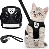 leinenführigkeit geschirr halsband Einfaches An- und Ausziehen: Der verstellbare Blitzgurt kann die Schnalle schnell lösen. Wichtiger ist das Klett-Design, mit dem Sie Ihr Haustier anschnallen und Ihre Katze oder Ihren Hund schnell und einfach spazieren gehen können
