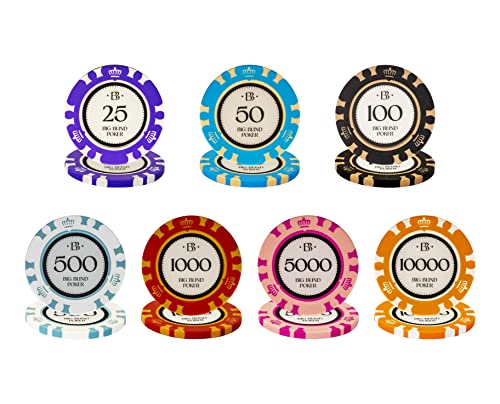 Image of Big Blind 500 Pieces Poker Chips Set for Adult