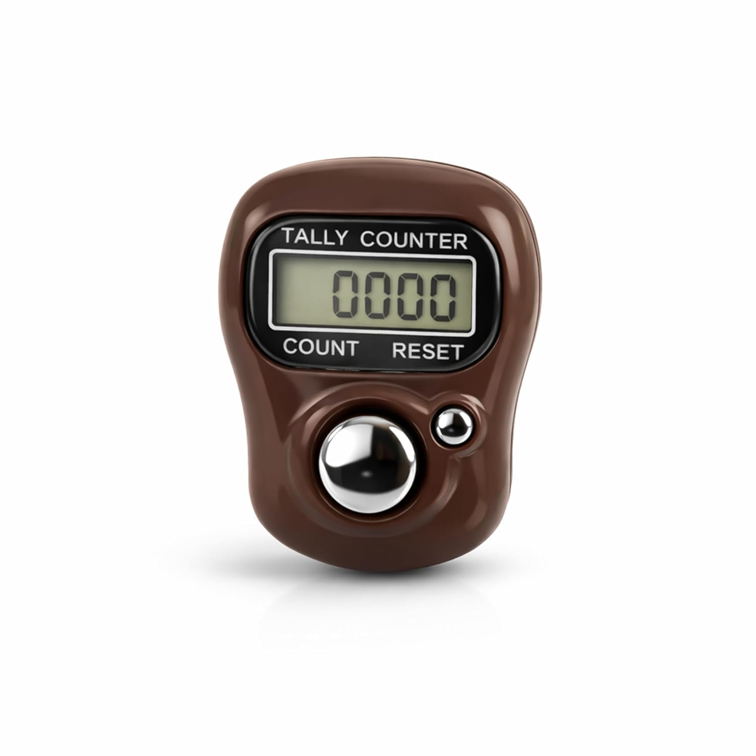 5-Digit Digital Tally Counter Finger Ring Clicker with LCD Display & Reset Button | Handheld Electronic Counting Machine for Prayer, Sports, Inventory & Attendance Counting (Brown)-image-41