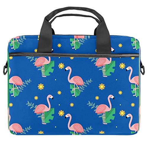 Sacoche ordinateur portable antichoc 14 pouces à motif flamant rose