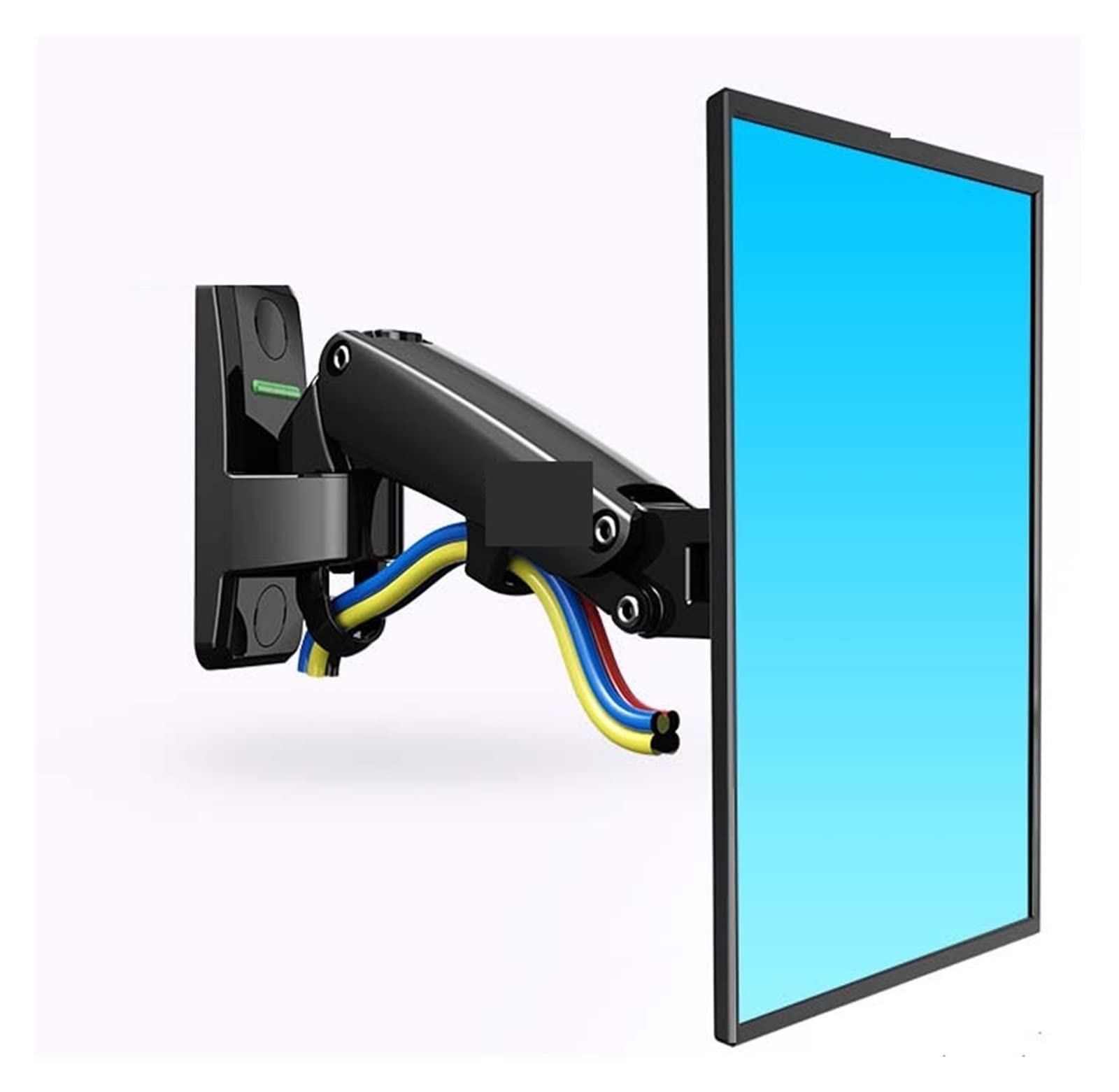SaryEdge Screen Stand, F120 17-27" Gas Spring Full Motion TV Wall Mount Bracket LCD Monitor Stand Aluminum Arm Bracket Silver 360 Rotate,F120 BLACK,F120 BLACK
