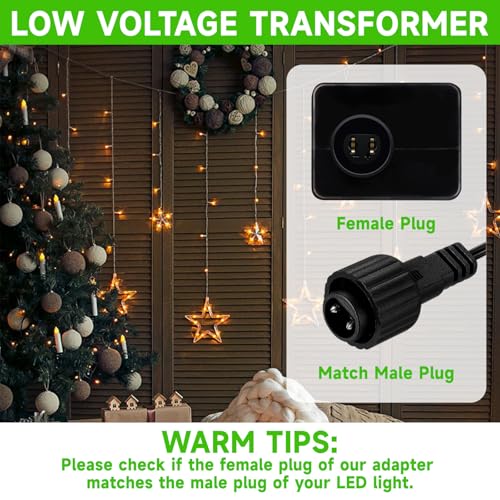 Image of 29V 6W Class 2 Power Supply LED Transformer Replacement IP44 Low Voltage Adapter for Christmas Tree String Light, Fairy Light, Net Light